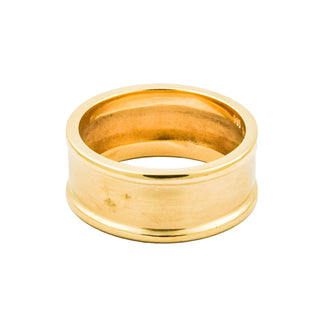 Ring aus 585 Gelb- und Weißgold mit Diamant, nachhaltiger second hand Schmuck perfekt aufgearbeitet