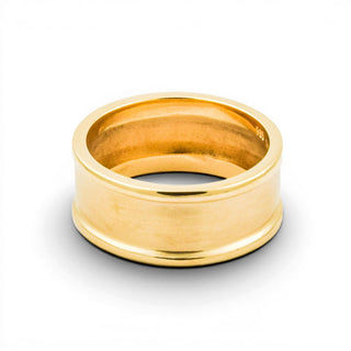 Ring aus 585 Gelb- und Weißgold mit Diamant, nachhaltiger second hand Schmuck perfekt aufgearbeitet