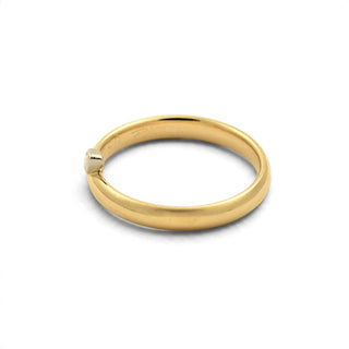 Diamantring aus 750 Gelb- und Weißgold, nachhaltiger second-hand Schmuck perfekt aufgearbeitet