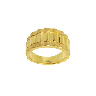 Ring aus 750 Gelbgold, nachhaltiger second hand Schmuck perfekt aufgearbeitet