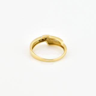 Brillantring aus 585 Gelbgold, nachhaltiger second hand Schmuck perfekt aufgearbeitet