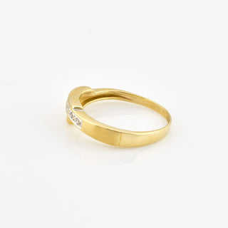 Brillantring aus 585 Gelbgold, nachhaltiger second hand Schmuck perfekt aufgearbeitet