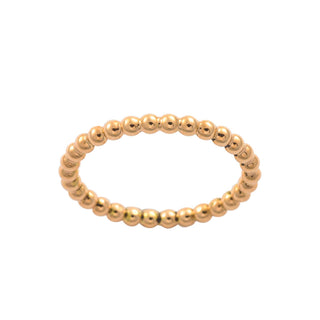 Ring Perldraht aus 585 Rotgold, hochwertiger second hand Schmuck perfekt aufgearbeitet