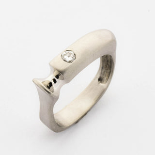 Brillantring aus 950 Platin, nachhaltiger second hand Schmuck perfekt aufgearbeitet