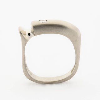 Brillantring aus 950 Platin, nachhaltiger second hand Schmuck perfekt aufgearbeitet