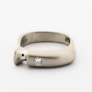 Brillantring aus 950 Platin, nachhaltiger second hand Schmuck perfekt aufgearbeitet