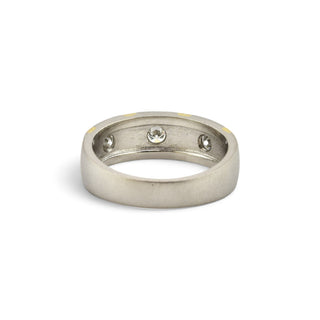 Brillantring aus 950 Platin/Gelbgold, nachhaltiger second-hand Schmuck perfekt aufgearbeitet