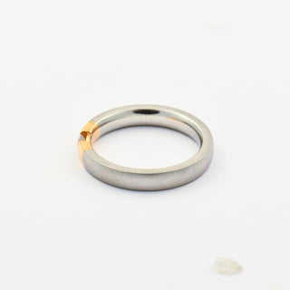 Brillantring aus 950 Platin/Gold, nachhaltiger second hand Schmuck perfekt aufgearbeitet