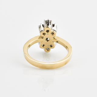 Brillantring aus 585 Rosé- und Weißgold, nachhaltiger second hand Schmuck perfekt aufgearbeitet
