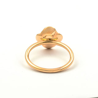 Perlenring aus 750 Roségold, nachhaltiger second hand Schmuck perfekt aufgearbeitet