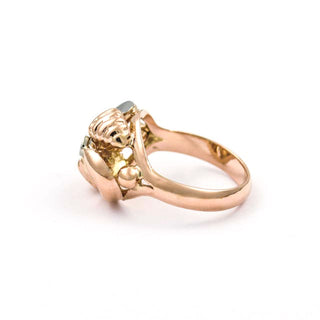 Ring aus 750 Rot- und Weißgold, nachhaltiger second hand Schmuck perfekt aufgearbeitet