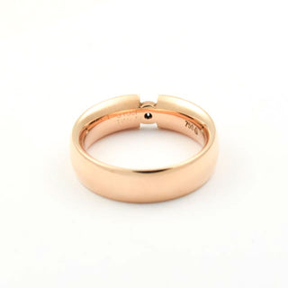 Brillantring aus 750 Rotgold, nachhaltiger second hand Schmuck perfekt aufgearbeitet