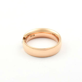 Brillantring aus 750 Rotgold, nachhaltiger second hand Schmuck perfekt aufgearbeitet