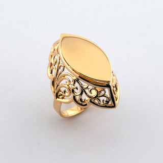 Ring aus 583 Rotgold, nachhaltiger second hand Schmuck perfekt aufgearbeitet