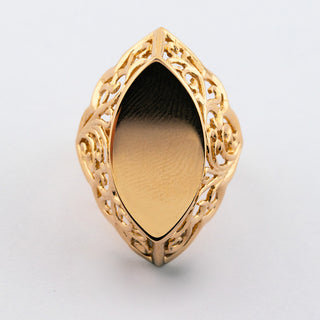 Ring aus 583 Rotgold, nachhaltiger second hand Schmuck perfekt aufgearbeitet
