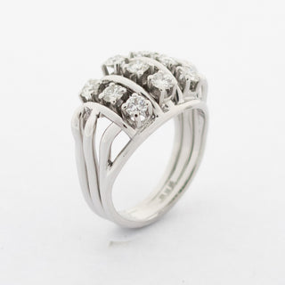 Brillantring  aus 585 Weißgold, nachhaltiger second hand Schmuck perfekt aufgearbeitet