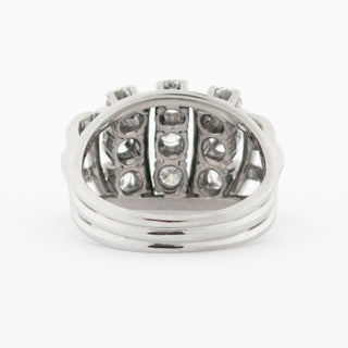 Brillantring  aus 585 Weißgold, nachhaltiger second hand Schmuck perfekt aufgearbeitet