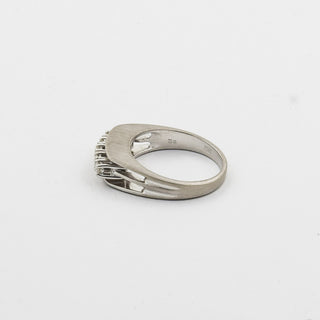 Brillantring aus 585 Weißgold, nachhaltiger second hand Schmuck perfekt aufgearbeitet