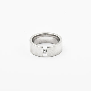 Brillantring aus 585 Weißgold, nachhaltiger second hand Schmuck perfekt aufgearbeitet