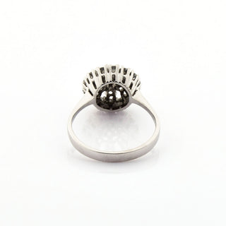 Brillantring aus 585 Weißgold, nachhaltiger second hand Schmuck perfekt aufgearbeitet