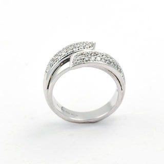 Brillantring aus 750 Weißgold, nachhaltiger second hand Schmuck perfekt aufgearbeitet