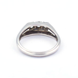 Brillantring aus 585 Weißgold, nachhaltiger second hand Schmuck perfekt aufgearbeitet