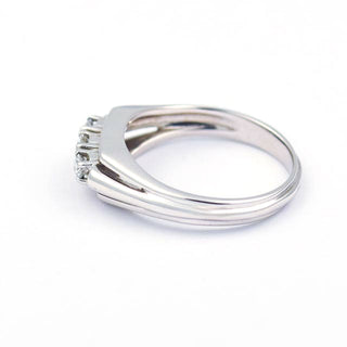 Brillantring aus 585 Weißgold, nachhaltiger second hand Schmuck perfekt aufgearbeitet