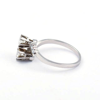 Brillantring aus 750 Weißgold, nachhaltiger second hand Schmuck perfekt aufgearbeitet