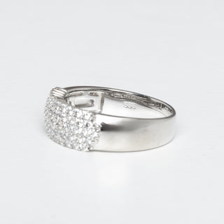 Brillantring aus 585 Weißgold, nachhaltiger second hand Schmuck perfekt aufgearbeitet