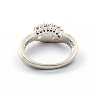 Brillantring aus 585 Weißgold, nachhaltiger second hand Schmuck perfekt aufgearbeitet