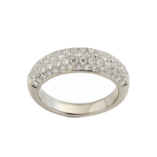 Brillantring aus 750 Weißgold, nachhaltiger second hand Schmuck perfekt aufgearbeitet