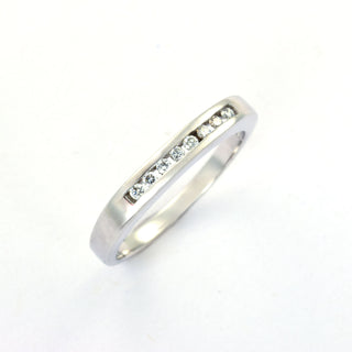 Brillantring aus 585 Weißgold, nachhaltiger second hand Schmuck perfekt aufgearbeitet