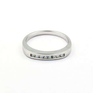 Brillantring aus 585 Weißgold, nachhaltiger second hand Schmuck perfekt aufgearbeitet