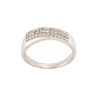 Brillantring aus 585 Weißgold, nachhaltiger second hand Schmuck perfekt aufgearbeitet