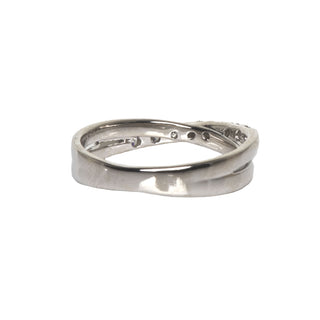 Brillantring aus 585 Weißgold, nachhaltiger second hand Schmuck perfekt aufgearbeitet