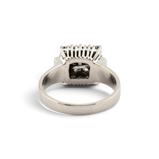 Brillantring aus 750 Weißgold mit Diamant, nachhaltiger second-hand Schmuck perfekt aufgearbeitet