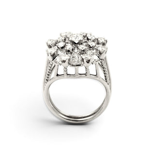 Brillantring aus 750 Weißgold mit Diamant, nachhaltiger second-hand Schmuck perfekt aufgearbeitet