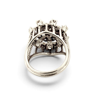 Brillantring aus 750 Weißgold mit Diamant, nachhaltiger second-hand Schmuck perfekt aufgearbeitet
