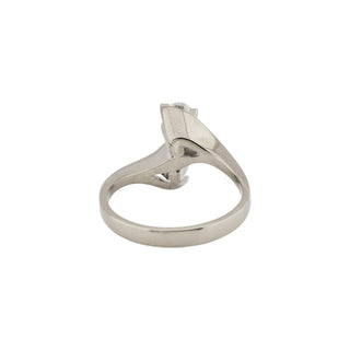 Brillantring aus 750 Weißgold, nachhaltiger second hand Schmuck perfekt aufgearbeitet