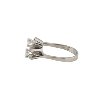 Brillantring aus 750 Weißgold, nachhaltiger second hand Schmuck perfekt aufgearbeitet