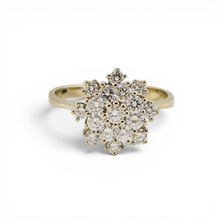 Brillantring aus 585 Weißgold, nachhaltiger second-hand Schmuck perfekt aufgearbeitet