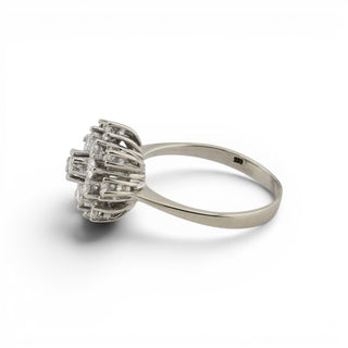 Brillantring aus 585 Weißgold, nachhaltiger second-hand Schmuck perfekt aufgearbeitet