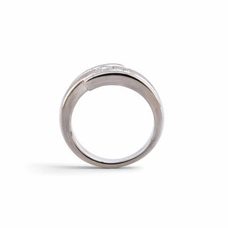 Brillantring aus 585 Weißgold, nachhaltiger second-hand Schmuck perfekt aufgearbeitet