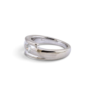 Brillantring aus 585 Weißgold, nachhaltiger second-hand Schmuck perfekt aufgearbeitet