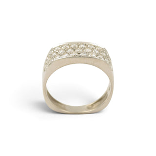 Brillantring aus 585 Weißgold, nachhaltiger second-hand Schmuck perfekt aufgearbeitet