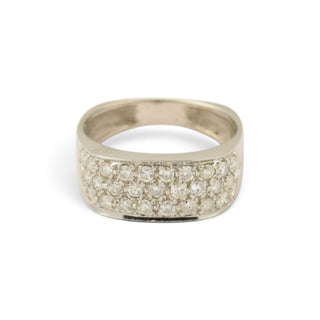 Brillantring aus 585 Weißgold, nachhaltiger second-hand Schmuck perfekt aufgearbeitet
