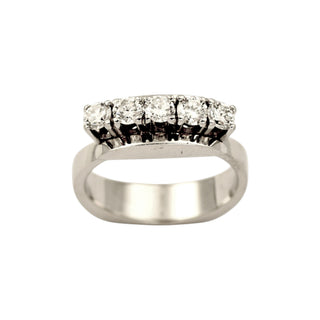 Brillantring aus 585 Weißgold, nachhaltiger second-hand Schmuck perfekt aufgearbeitet