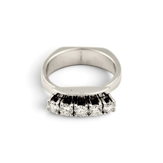 Brillantring aus 585 Weißgold, nachhaltiger second-hand Schmuck perfekt aufgearbeitet