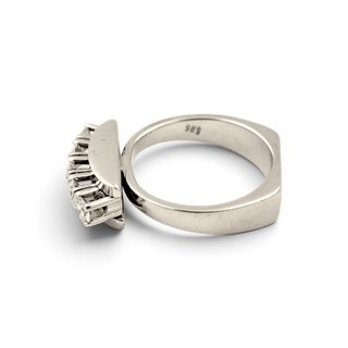 Brillantring aus 585 Weißgold, nachhaltiger second-hand Schmuck perfekt aufgearbeitet