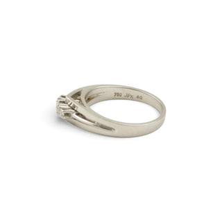 Brillantring aus 750 Weißgold, nachhaltiger second-hand Schmuck perfekt aufgearbeitet